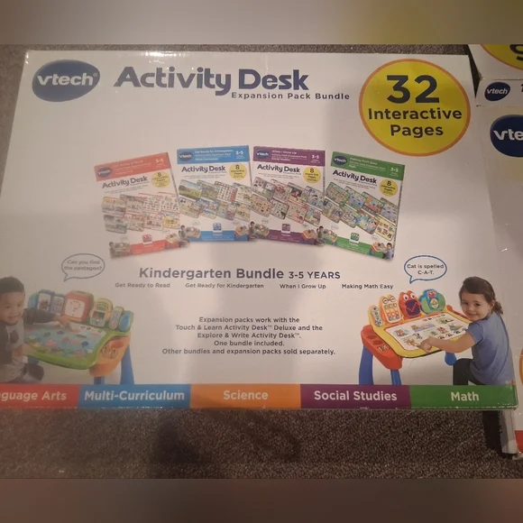 Activity Desk Expansion Pack Bundle - Multi-Color Kindgergarden And Preschool - Picture 1 of 10